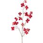 Deko Zweig Hartriegel HISOP, rubinrot, 85cm