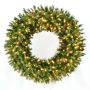 Dekokranz Tanne Kiefer HAMAR mit Zapfen, LEDs, grün, Ø120cm