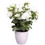 Kunstblume Azalee FRALVI im Dekotopf, weiß, 26cm