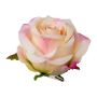 Künstliche Blüte Rose PRONK, 6 Stück, pfirsich, 8,5cm, Ø10,5cm