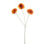 Künstlicher Zweig Mohnblume WHONRA, orange, 60cm