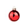 Weihnachtsbaumkugel CLARIBELLE, glänzend, 30 Stück, rot, Ø6cm