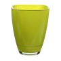 Blumen Vase YULE, Glas, apfelgrün, 13,5x13,5x17cm