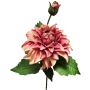 Kunstblume Dahlie WERNYT, aprikose-rosa, 45cm