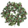 Deko Kranz Ilex LENVI, Beeren, gefroren, grün-rot, Ø25cm