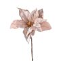 Samt Poinsettia SHEBA, helllila, 55cm, Ø21cm