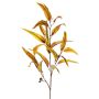 Künstlicher Eukalyptus Zweig EUSEBIOS, gelb-orange, 100cm