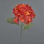 Kunstblume Hortensie URANIA, Trockenoptik, orange-rot, 75cm, Ø20cm