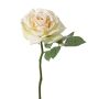 Kunstblume Rose NIKOLETA, creme-rosa, 30cm, Ø12cm