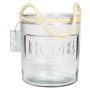 Kerzenglas DAPHNEY mit Henkel, klar, 16,5cm, Ø14cm