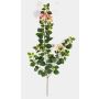 Künstlicher Drillingsblumen Zweig AVIOR, creme-rosa, 80cm