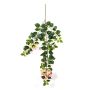 Künstlicher Drillingsblumen Zweig AVIOR, creme-rosa, 80cm