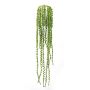 Künstliche Erbsenpflanze Senecio Hänger DZIBAN auf Steckstab, schwer brennbar, grün, 85cm