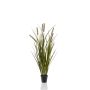 Künstliches Schilfgras ZWENA mit Rispen, grün-gelb, 85cm