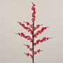 Ilex Zweig künstlich KUNJUAM mit Beeren, rot, 80cm
