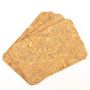 Rechteckiges Kork Platzset QUINCY, 4 Stück, natur-schwarz, 30x20x0,3cm