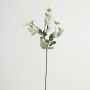 Kunstzweig Wildrose FOSETTA, Eco Collection, weiß-lila, 70cm, Ø3-5cm