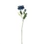 Deko Blumenzweig Zinnie GUNDISINE, Eco Collection, royalblau, 65cm, Ø9cm