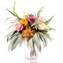 Kunstblumenstrauß LARONA, orange-rosa-lachs, 40cm, Ø45cm