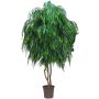 Künstliche Trauerweide NADESCHA, Naturstämme, grün, crossdoor, 250cm - Made in Italy