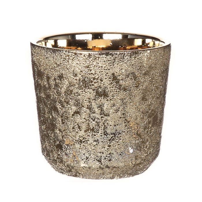 CONCRETTE Blumentopf – Rosa Metallic, 11x9x9 Cm, Betonoptik, Für Drinnen & Draußen
