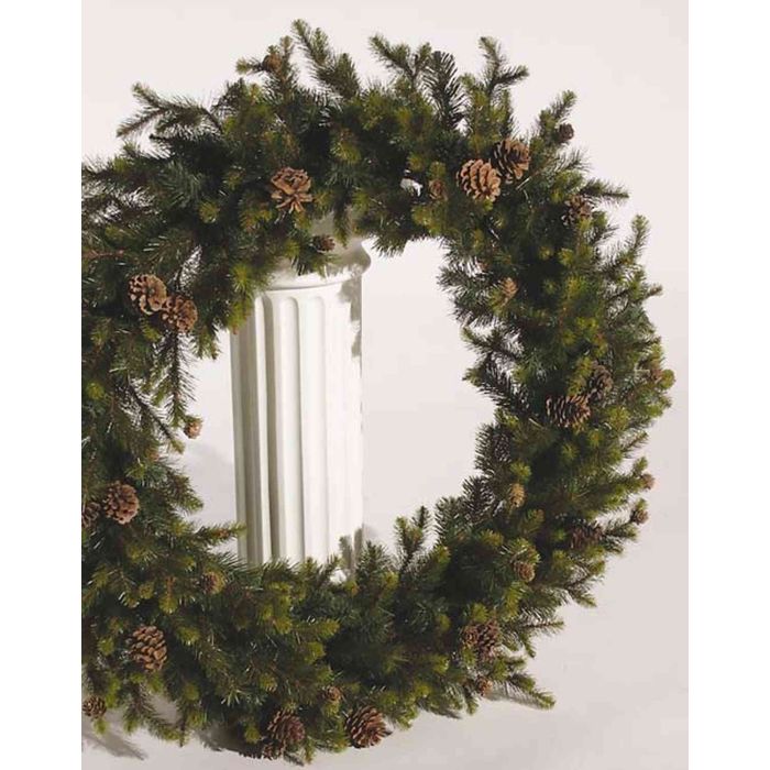 Weihnachtskranz 30cm - Künstlicher Adventskranz Mit Kugeln Und Tannenzapfen