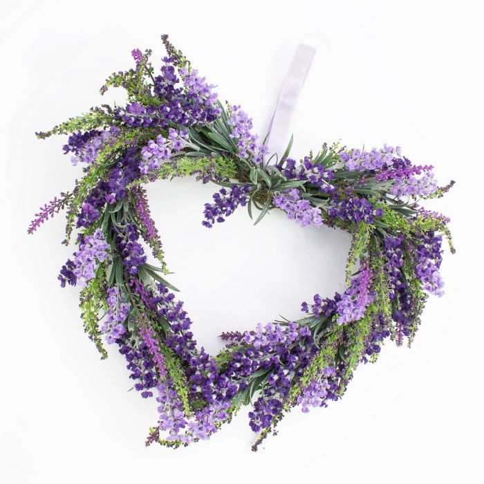 Textil Lavendelherz KIRSA, violett, Ø30cm