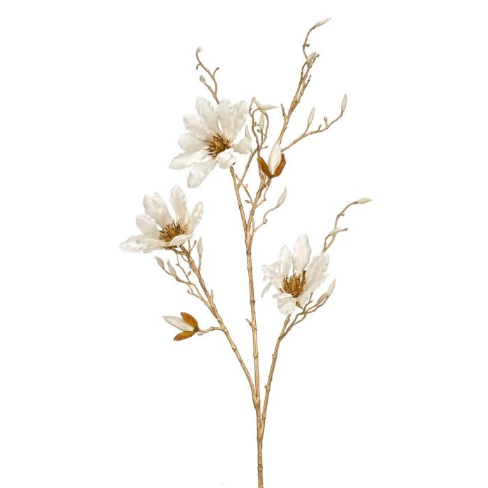 Künstliche Magnolie Kostas – Creme-rosa, Ca. 55 Cm – Seidenblume Auf Stiel, Für Deko Ohne Pflege