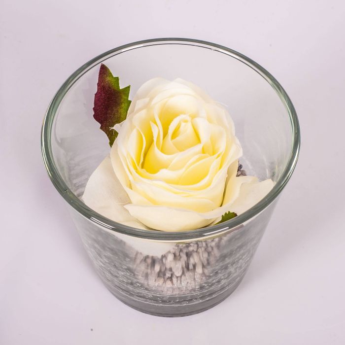 Rosa Artificiale NAJMA, Rossa, 65cm, 11cm - Rosa