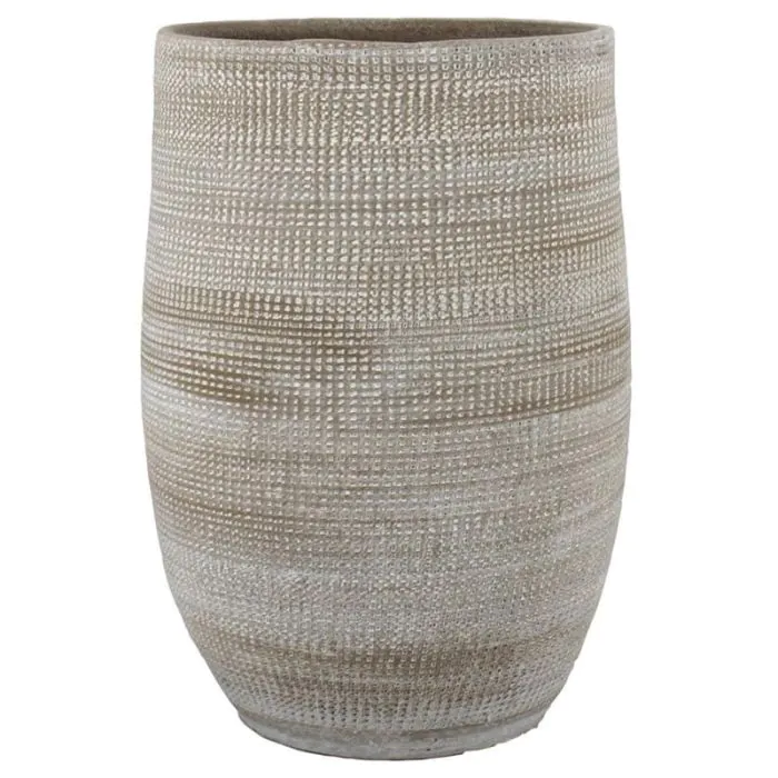 Stefanplast GAIA Blumentopf Ø30cm – In Taupe, Mit Integriertem Wasserreservoir, 11,8 Liter