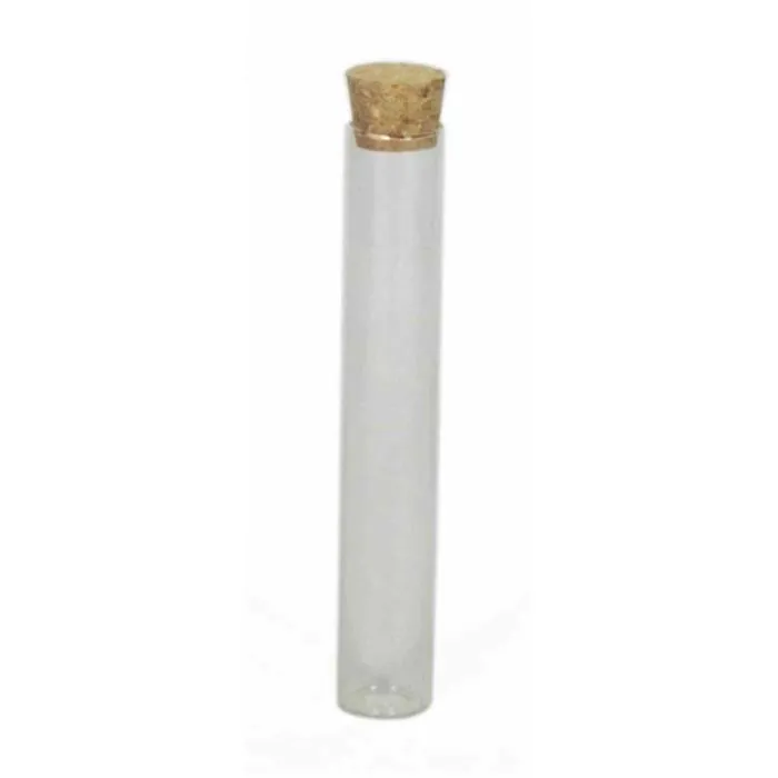 15x Transparente Glas-Wunschflaschen Mit Korken – 20x40 Mm, Inkl. 15 Zettel, Für DIY & Deko