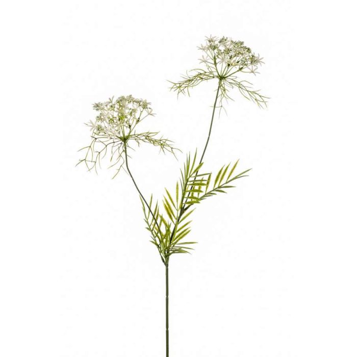 Künstlicher Kamillenzweig 75cm - Weiße Deko Kamille Kunstpflanze
