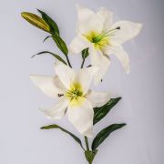 Textilblume Lilie KIRSTEN, weiß, 85cm, Ø15cm