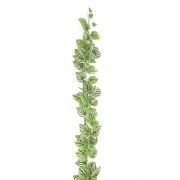 Plastik Fittonia Girlande MARESA, grün-weiß, 180cm
