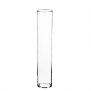 Zylinder Glas Bodenvase SANYA FIRE, transparent, 50cm, Ø12cm