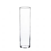 Zylinder Glas Bodenvase SANYA FIRE, transparent, 50cm, Ø15cm