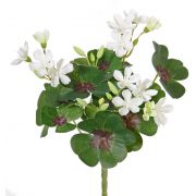 Künstlicher Klee KARTIKA mit Blüten, auf Steckstab, weiß, 20cm