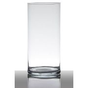Vase aus Glas SANYA EARTH, Zylinder, transparent, 25cm, Ø12cm