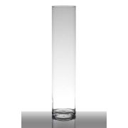 Vase aus Glas SANYA EARTH, Zylinder, transparent, 40cm, Ø9cm