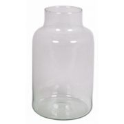 Glas Tisch Vase SIARA, klar, 25cm, Ø15cm