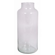 Glas Tisch Vase SIARA, klar, 35cm, Ø15cm