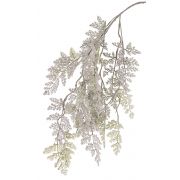 Kunststoff Artemisia Zweig EUDOKIA, weiß-grün, 100cm