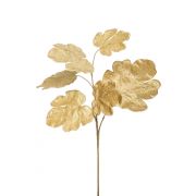 Künstlicher Feigenbaum Zweig ZELENIA, gold, 65cm