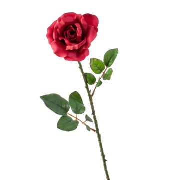 Plastik Rose AMY, rot, 65cm, Ø10cm