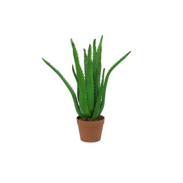 Plastik Aloe Vera KOLJA, grün, 65cm, Ø30cm