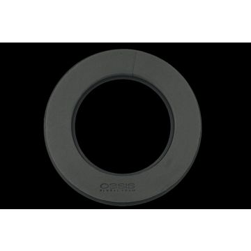 OASIS Black Ideal Nasssteckmasse Kranz FETIA, Naylor Base Kunststoffunterlage, Anti-Rutsch-Noppen, schwarz, 5cm, Ø30cm