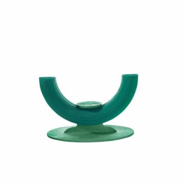 OASIS Nasssteckschaum CHUNA mit Urnenstellfläche, Trauerfloristik, Bioline Holzunterlage, Holzständer, grün, 8cm, Ø30cm