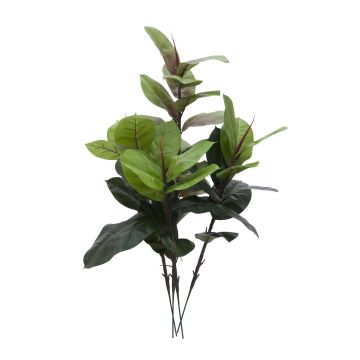 Künstlicher Ficus Elastica LIVA auf Steckstab, grün, 100cm