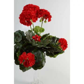 Kunstblume Geranie MIA auf Steckstab, rot, 35cm, Ø6-9cm