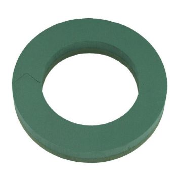 OASIS Nasssteckmasse Kranz RUMELA, Foam Frames Hartschaumboden, grün, 6cm, Ø40cm